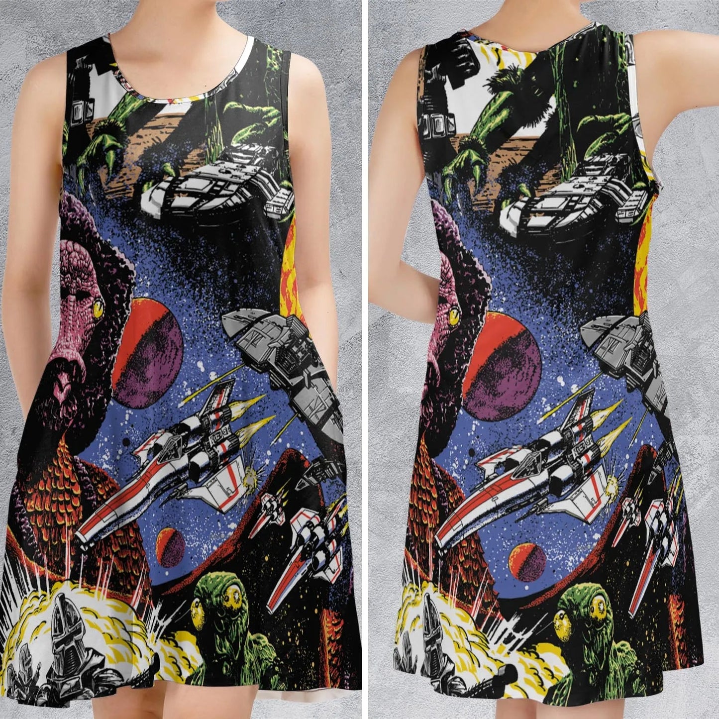 Casual Sleeveless Dress - 8SC798YA