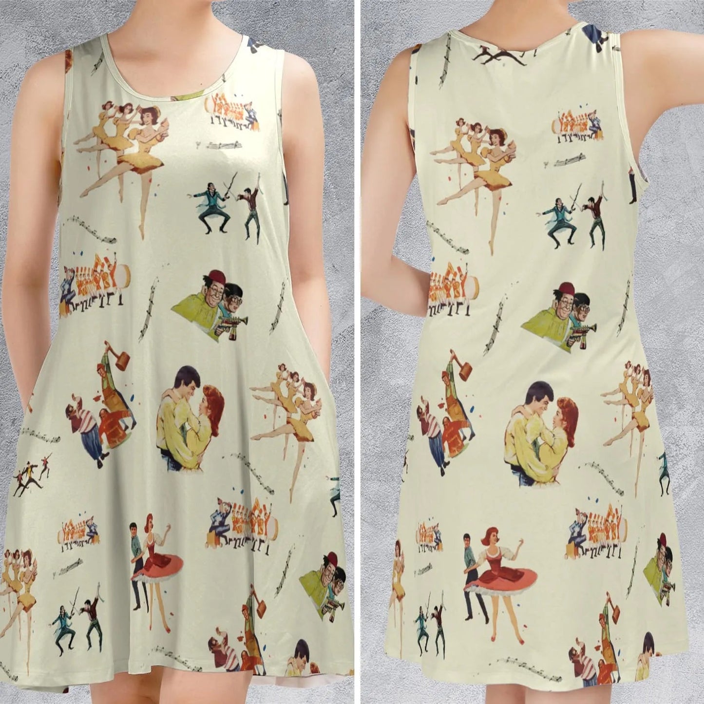 Casual Sleeveless Dress - U7DCX4EV
