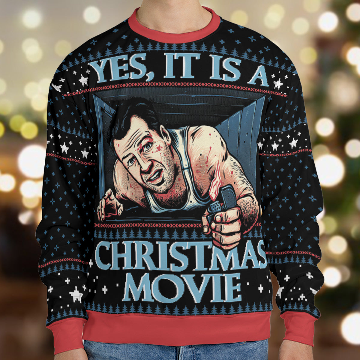 Ugly Christmas Sweatshirt - HQNKK2TS
