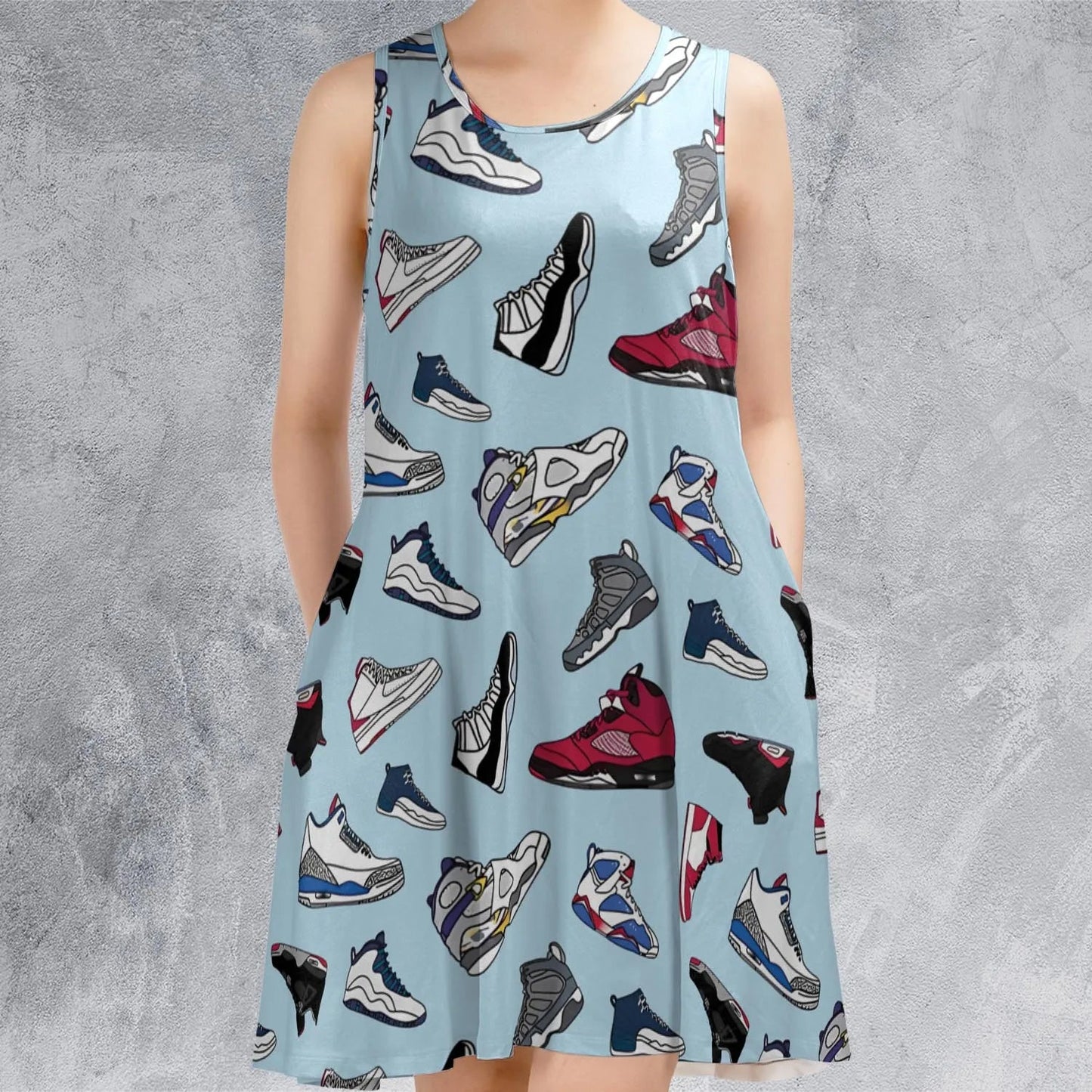 Casual Sleeveless Dress - XBGY59FT