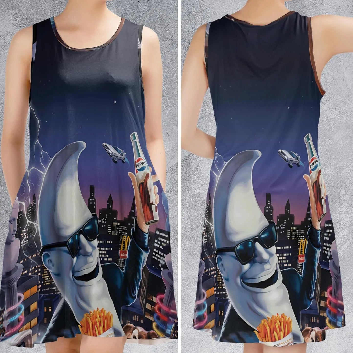 Casual Sleeveless Dress - PSK2W1XX
