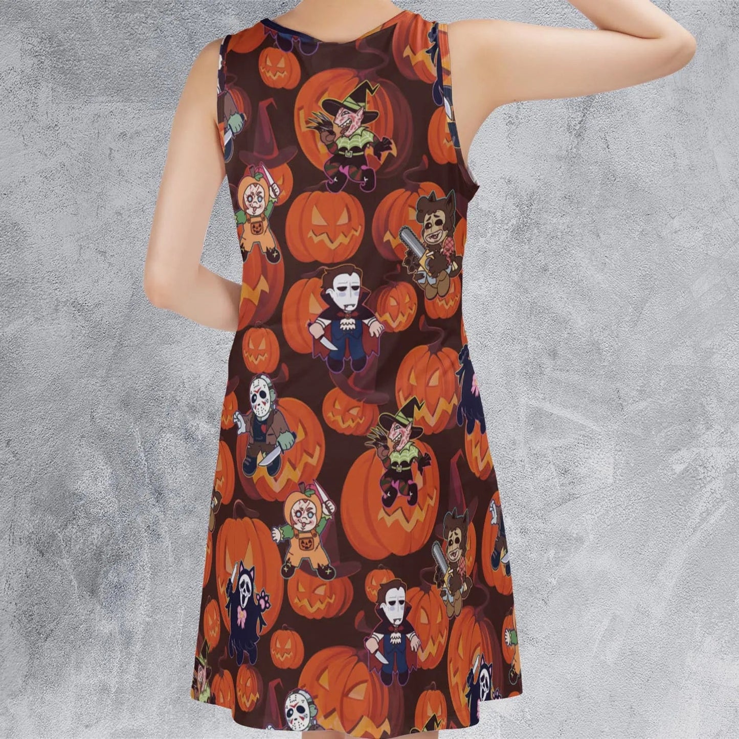 Casual Sleeveless Dress - 5QCWZUPK