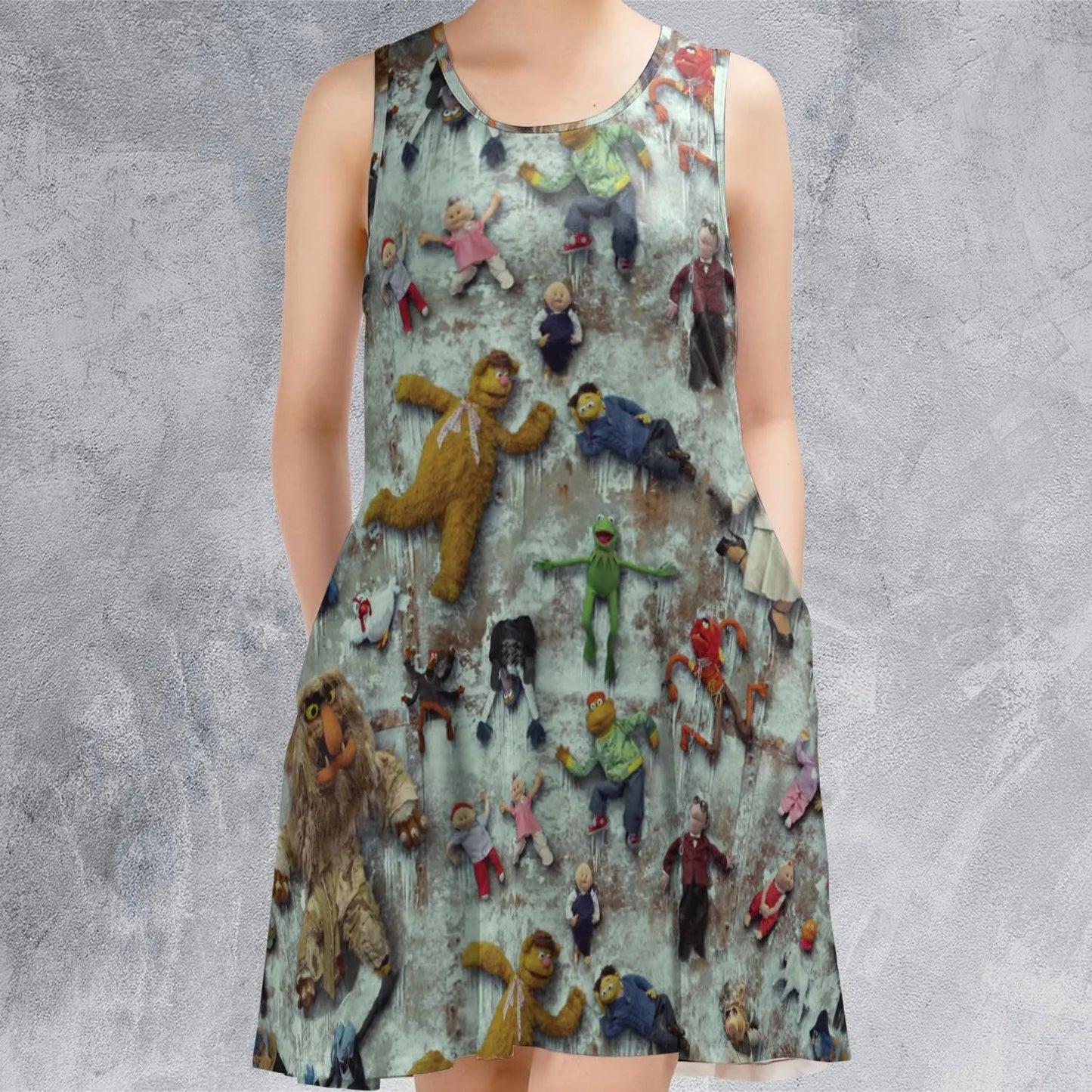 Casual Sleeveless Dress - YRPJ8HC6
