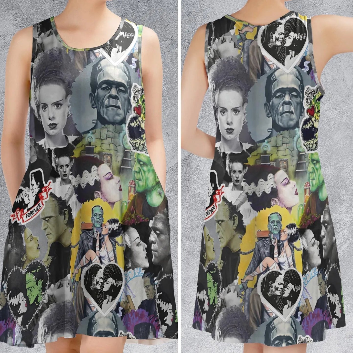 Casual Sleeveless Dress - QELB8Y6Z