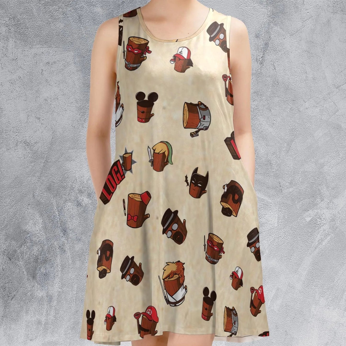 Casual Sleeveless Dress - 8FRFQUU1