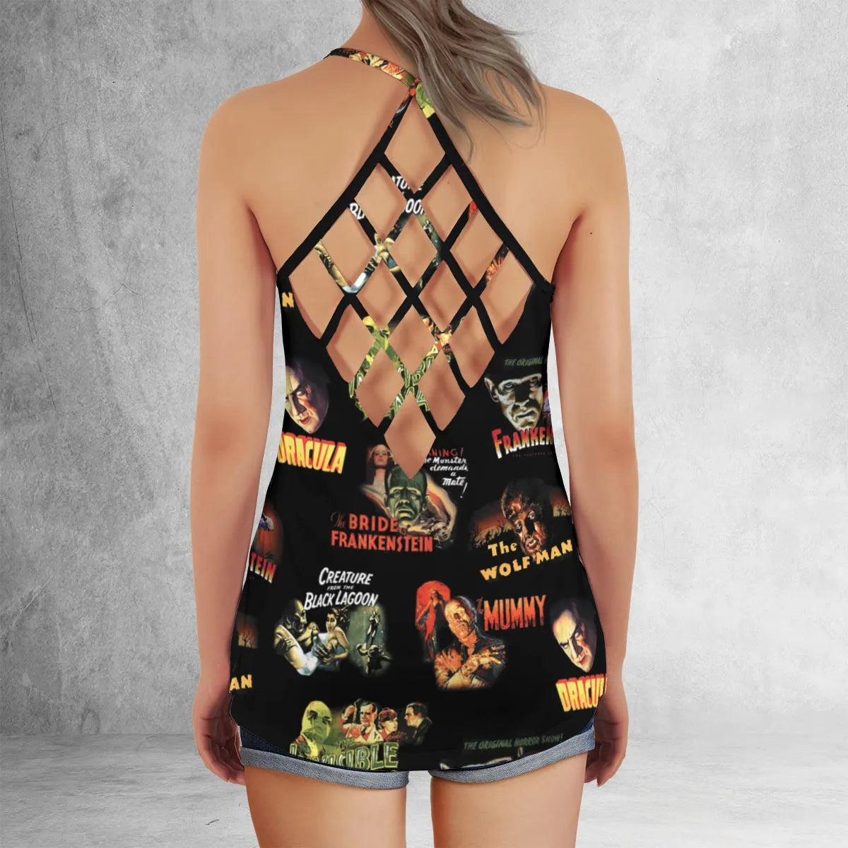 Lattice Back Tank Top - K6JQFXYB