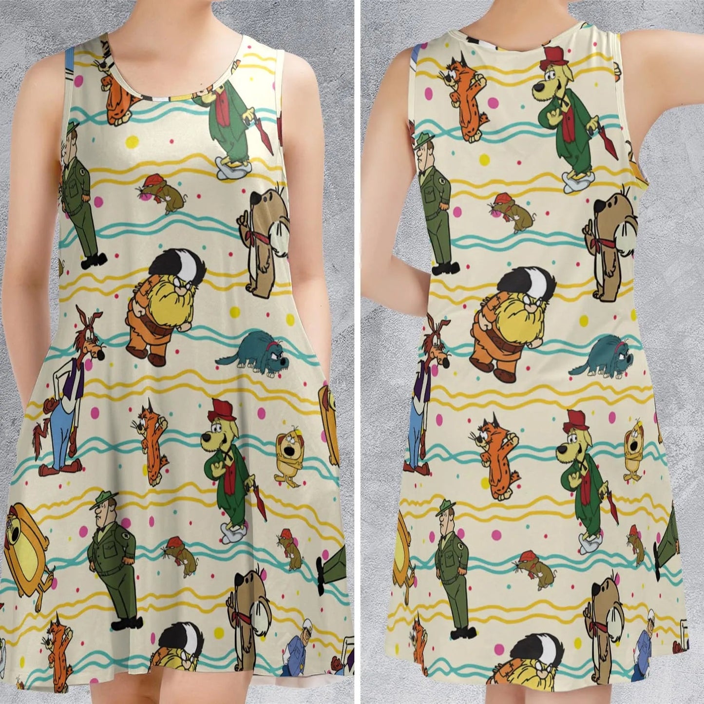 Casual Sleeveless Dress - 1SFLEL4A