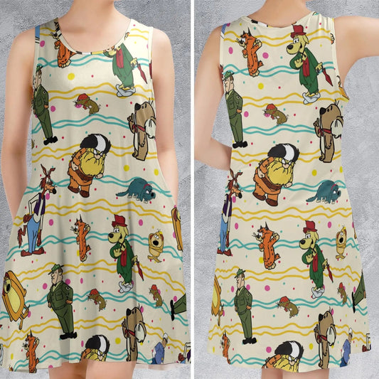 Casual Sleeveless Dress - 1SFLEL4A