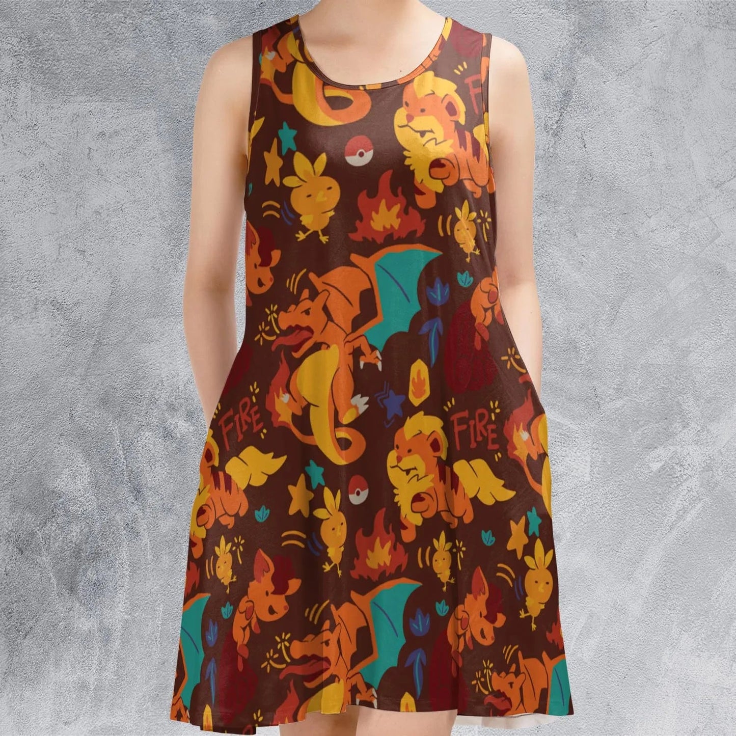 Casual Sleeveless Dress - SUTPL8VQ