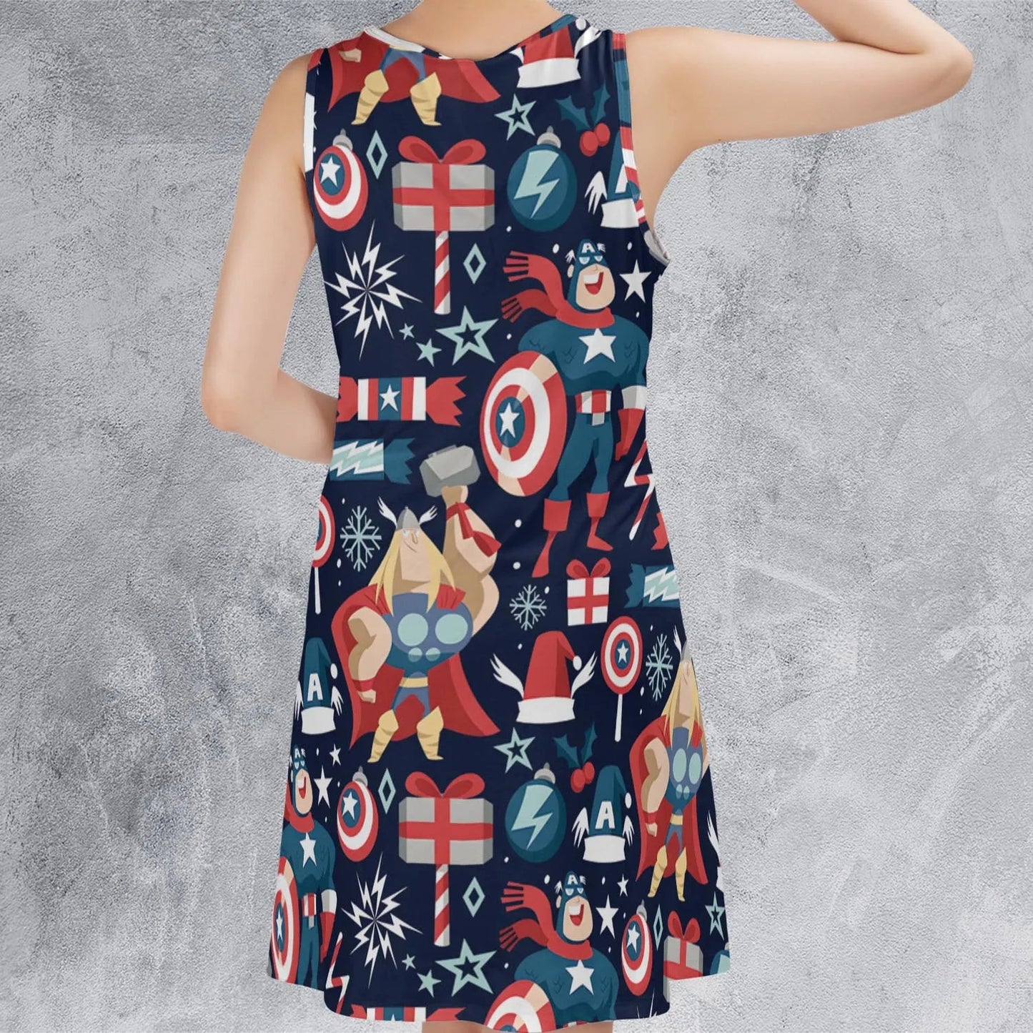 Casual Sleeveless Dress - EE7J85QG