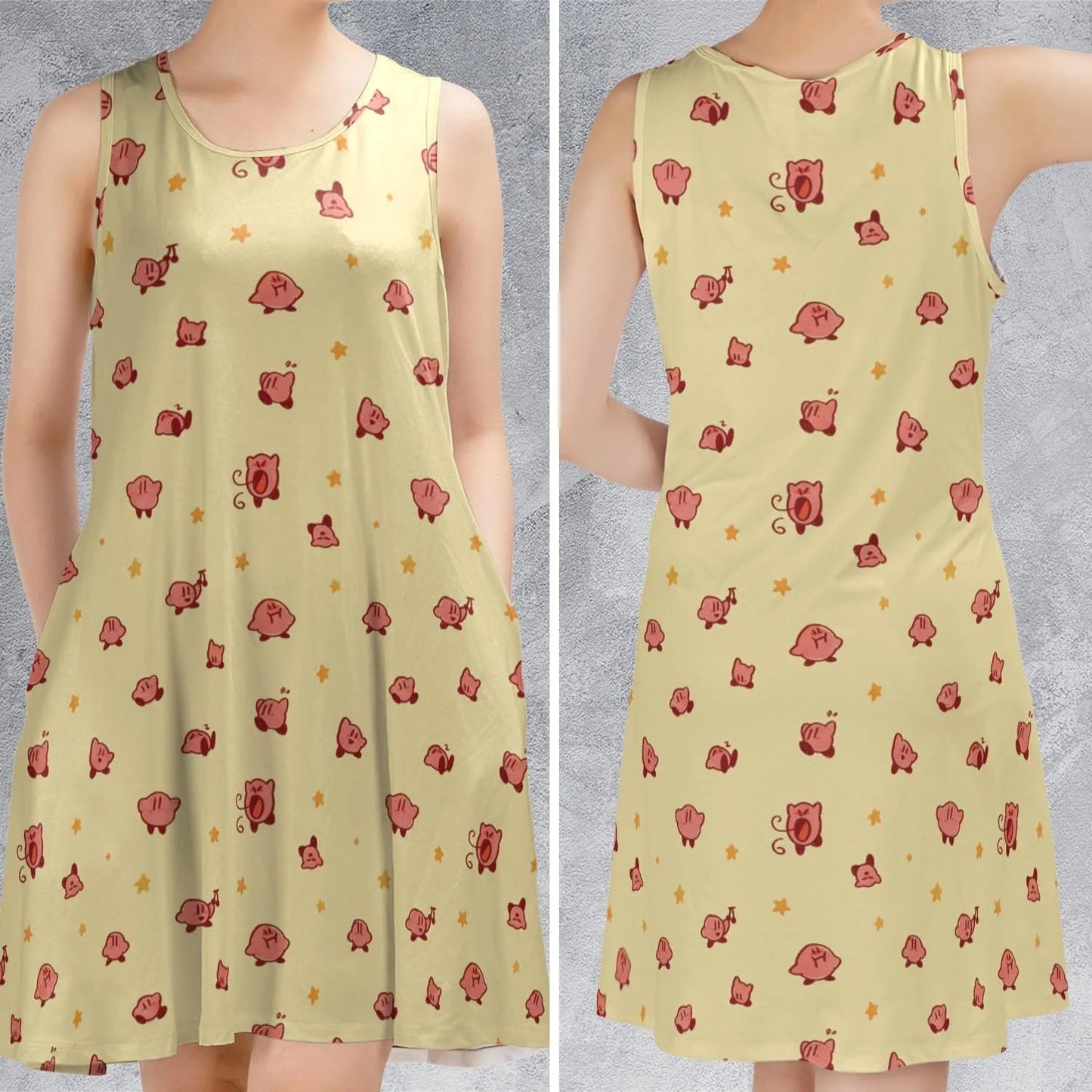 Casual Sleeveless Dress - 5BW7P7KB