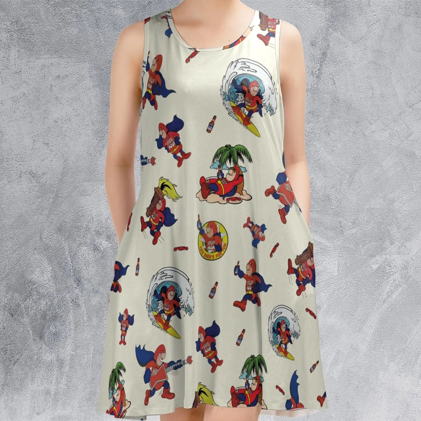 Casual Sleeveless Dress - C7V64P9Q