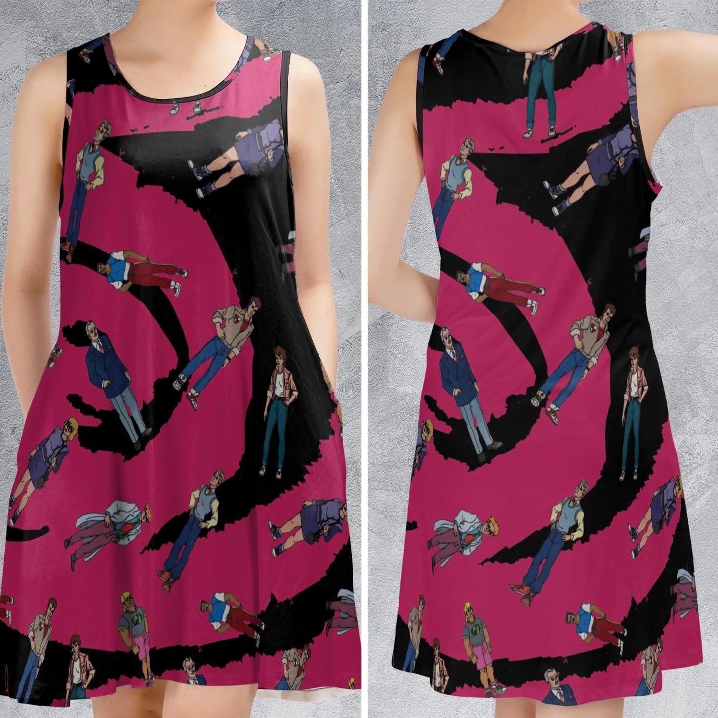Casual Sleeveless Dress - HB4XZGFR