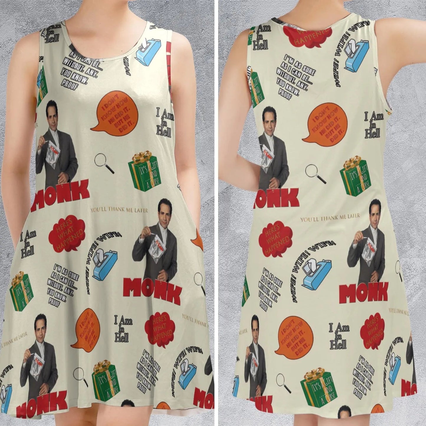 Casual Sleeveless Dress - UZS6ESQG