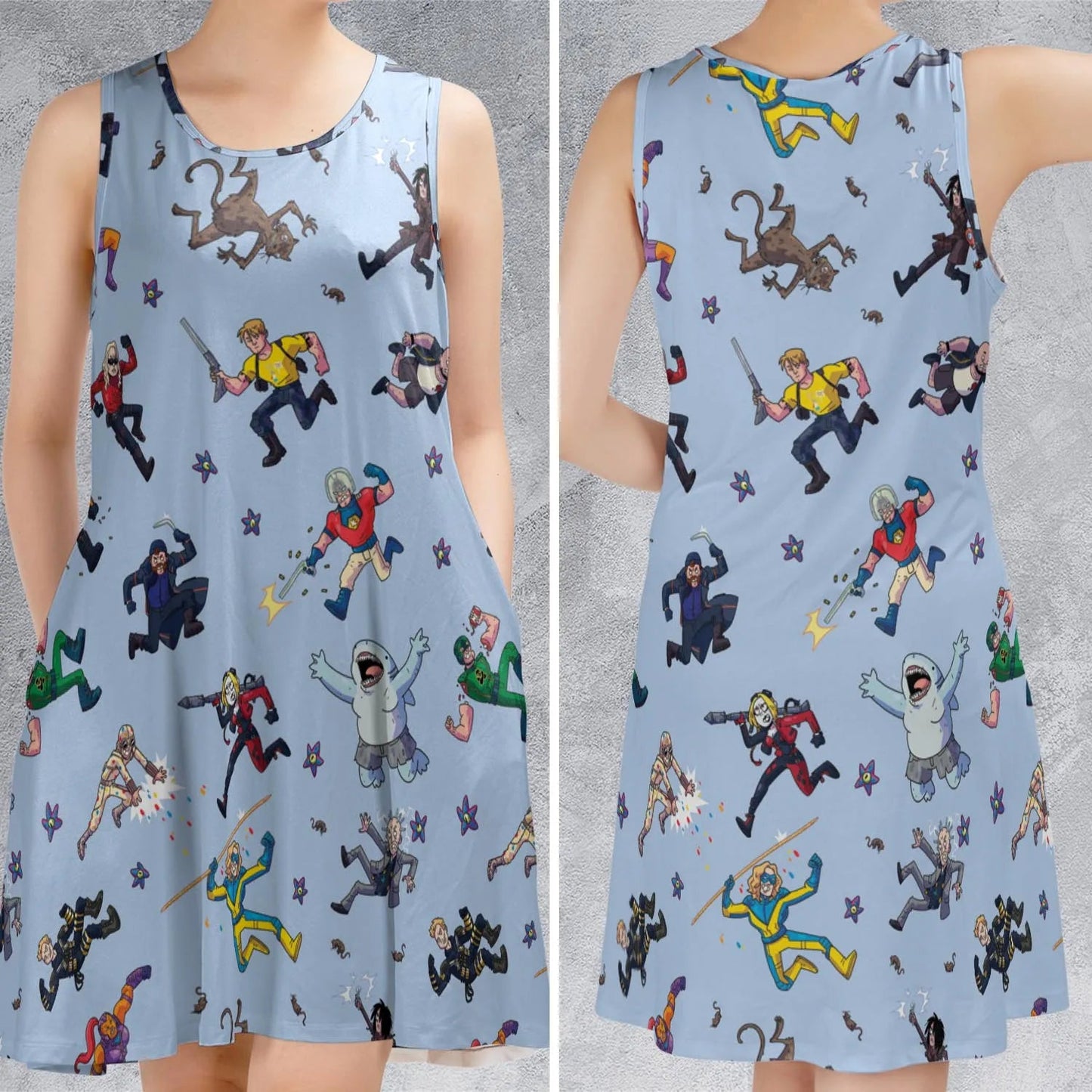 Casual Sleeveless Dress - Q13PLCJM