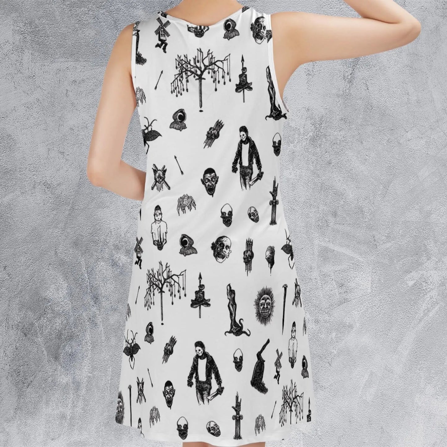 Casual Sleeveless Dress - XADXZTBH