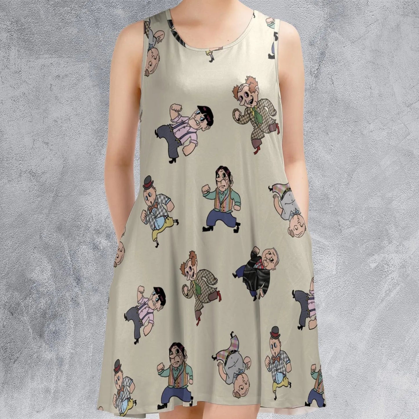 Casual Sleeveless Dress - 7XWXRYPF