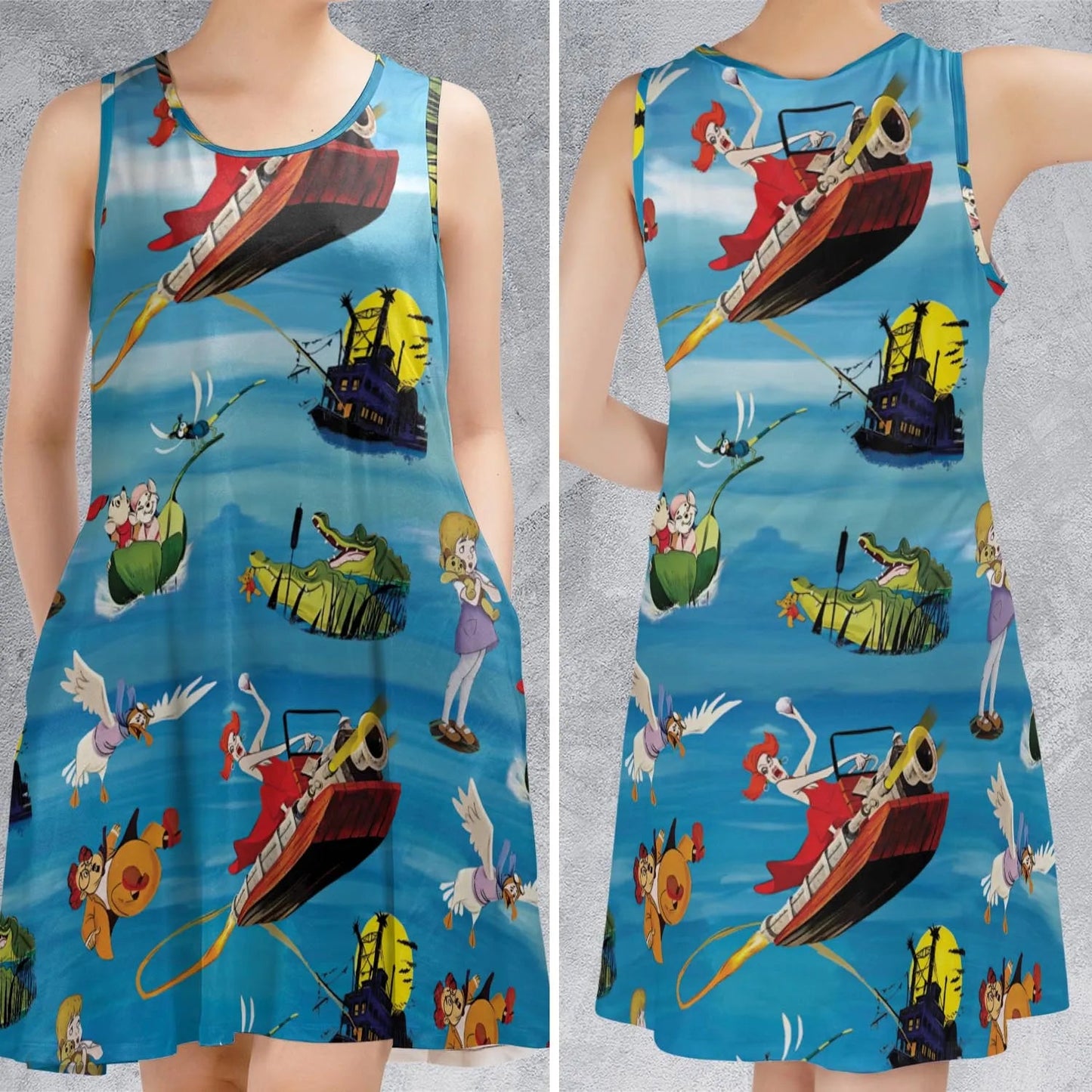 Casual Sleeveless Dress - 7SLJC8GE