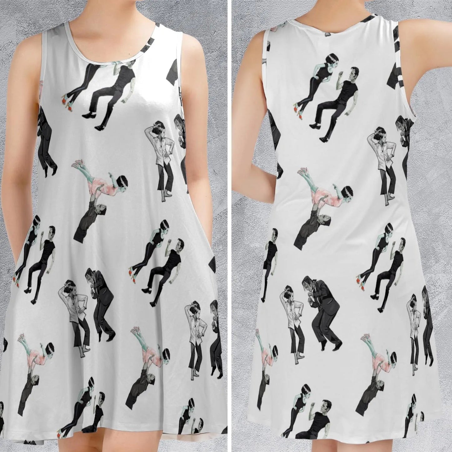 Casual Sleeveless Dress - J3CDNN6F