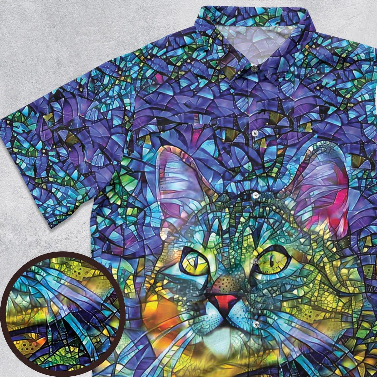 Short Sleeve Button Shirt - B7NRGESC