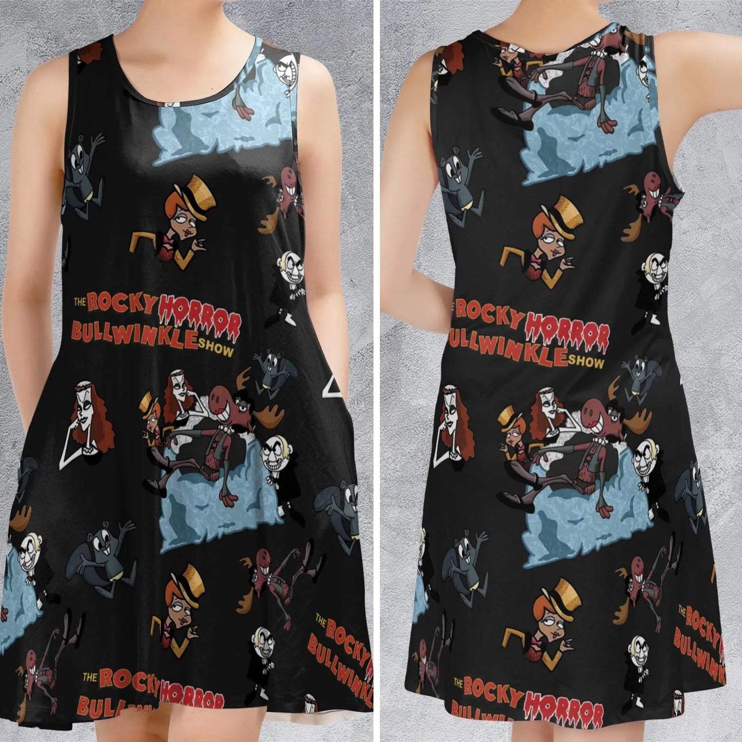 Casual Sleeveless Dress - SBNJVH93