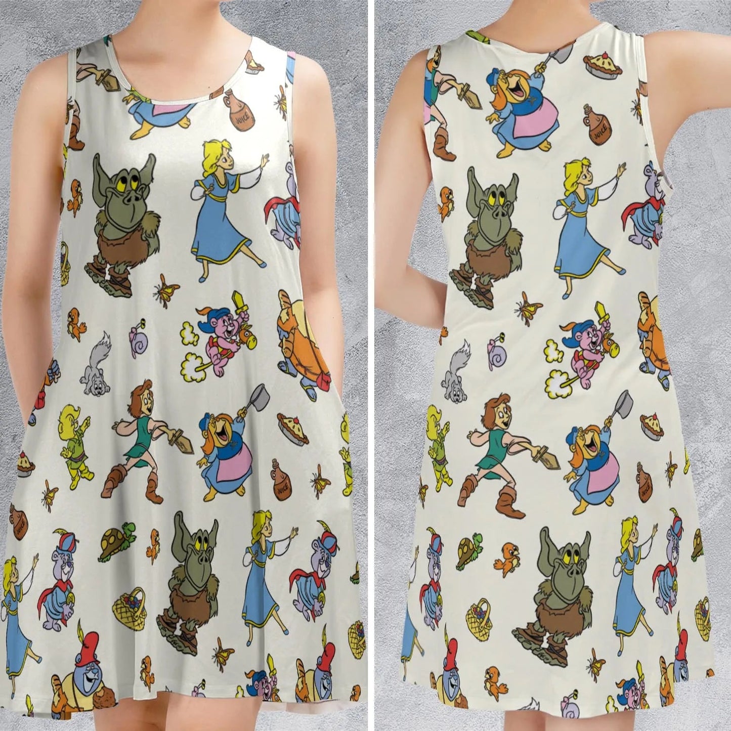 Casual Sleeveless Dress - YXFTEXQJ