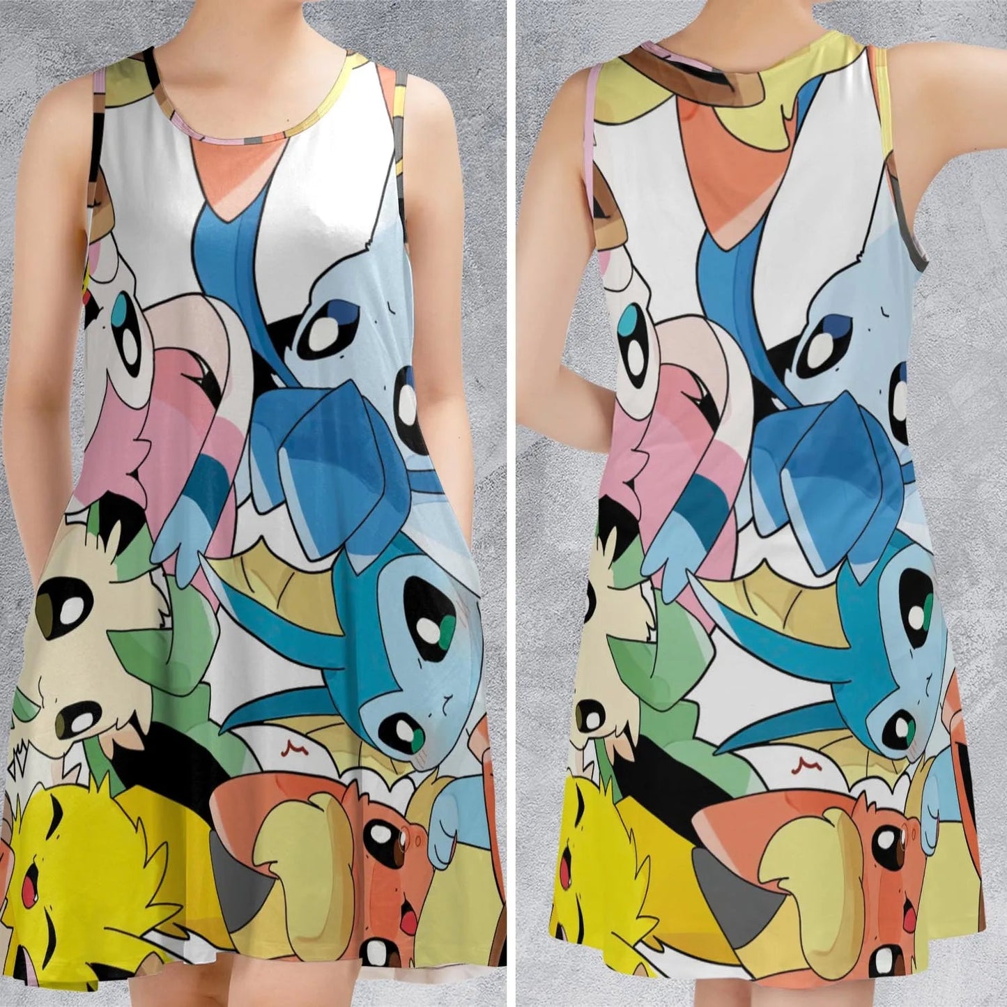 Casual Sleeveless Dress - RDRCXGM3