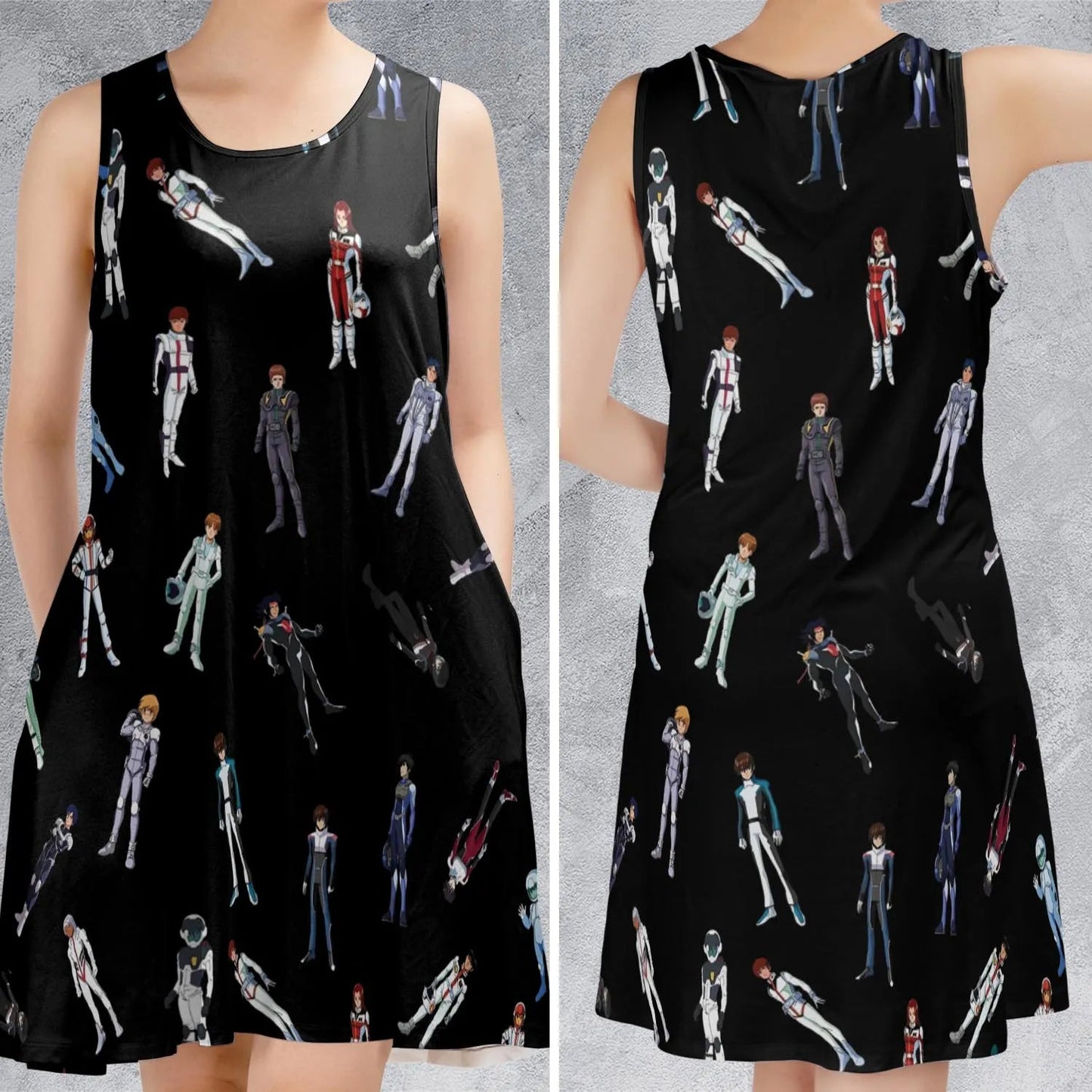 Casual Sleeveless Dress - 9MRNX5ZT