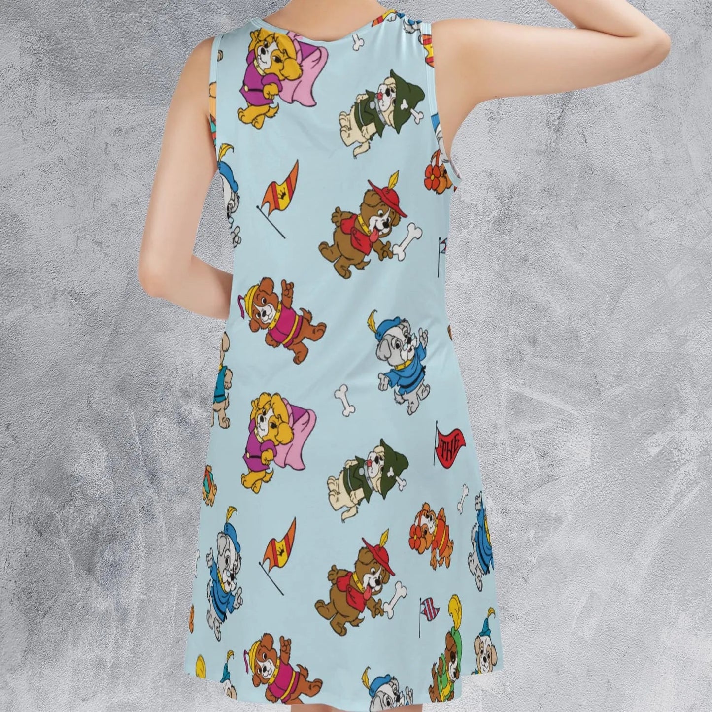 Casual Sleeveless Dress - UE1ZRS2W