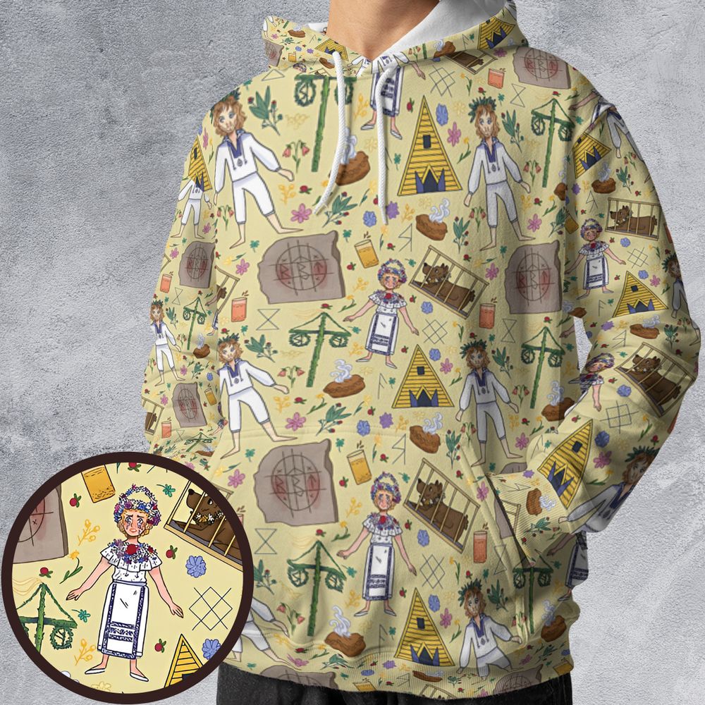 All-over Print Hoodie - 57D33ZKS -  - 1