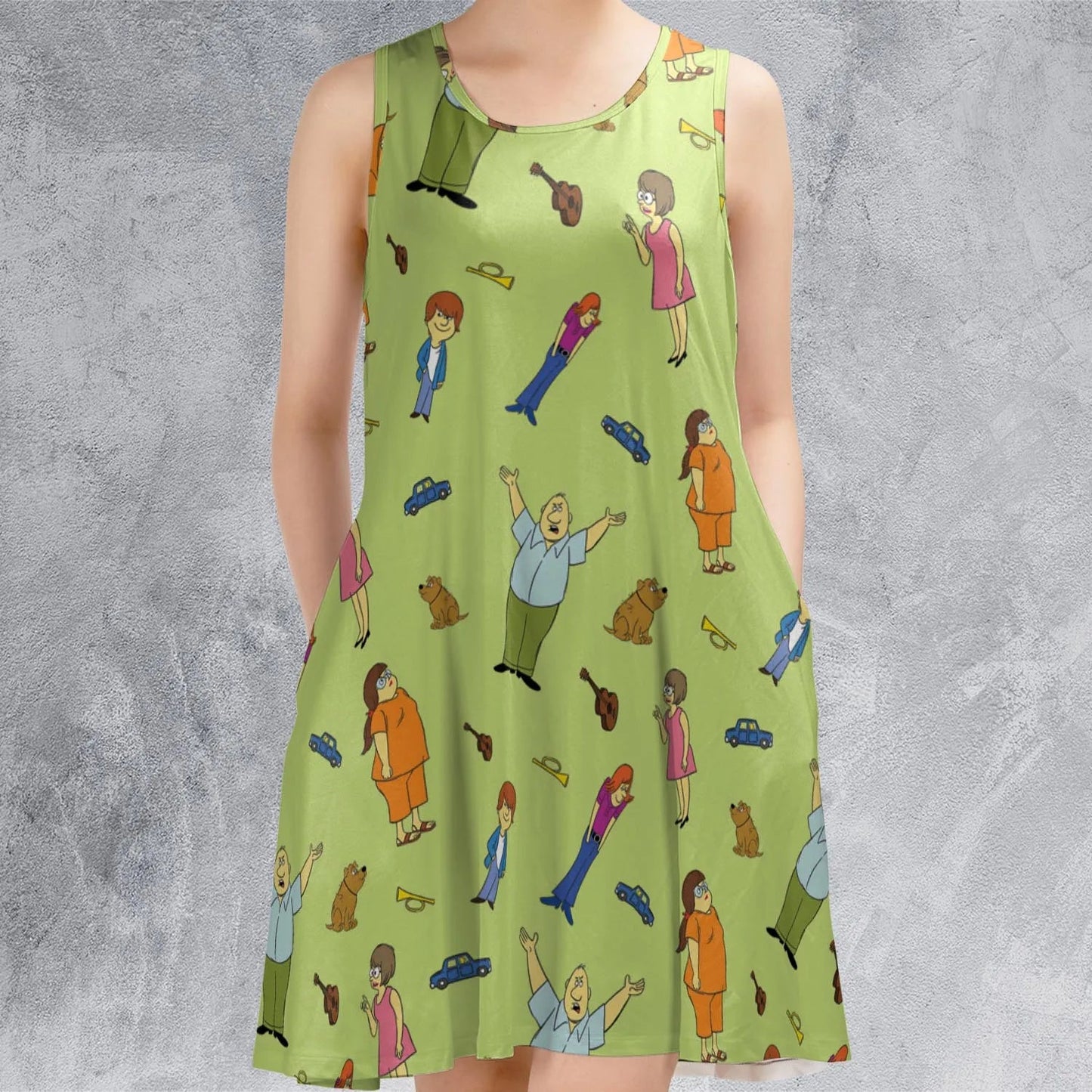 Casual Sleeveless Dress - C4MML32Q