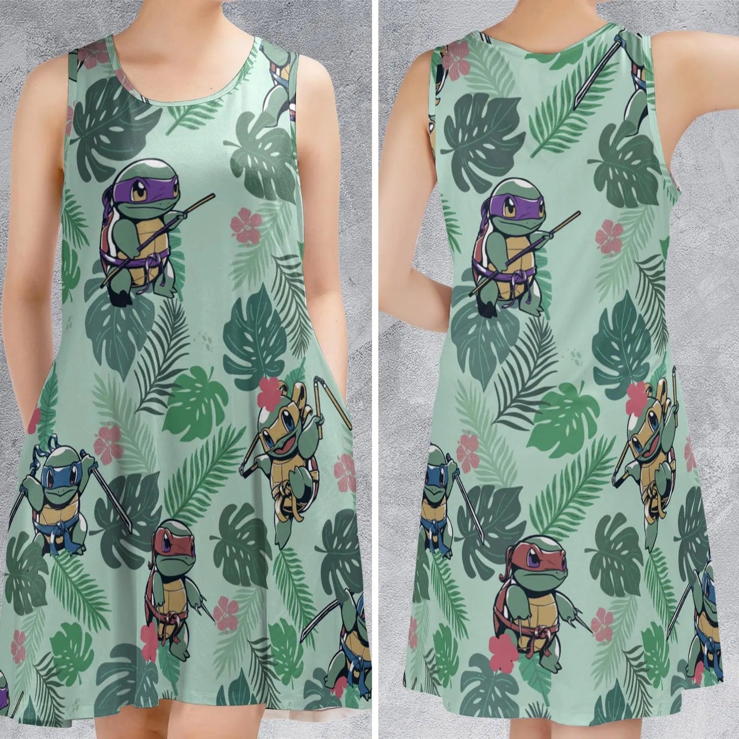 Casual Sleeveless Dress - RALY5SGK