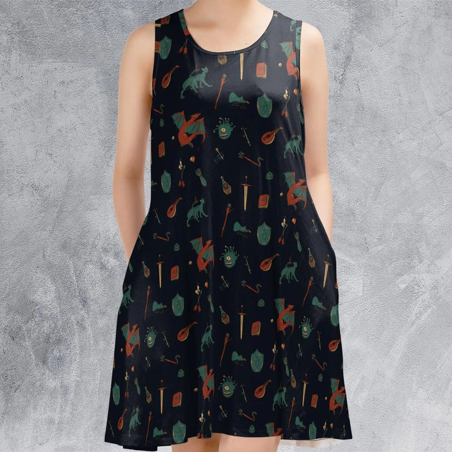 Casual Sleeveless Dress - HNV3LTKJ