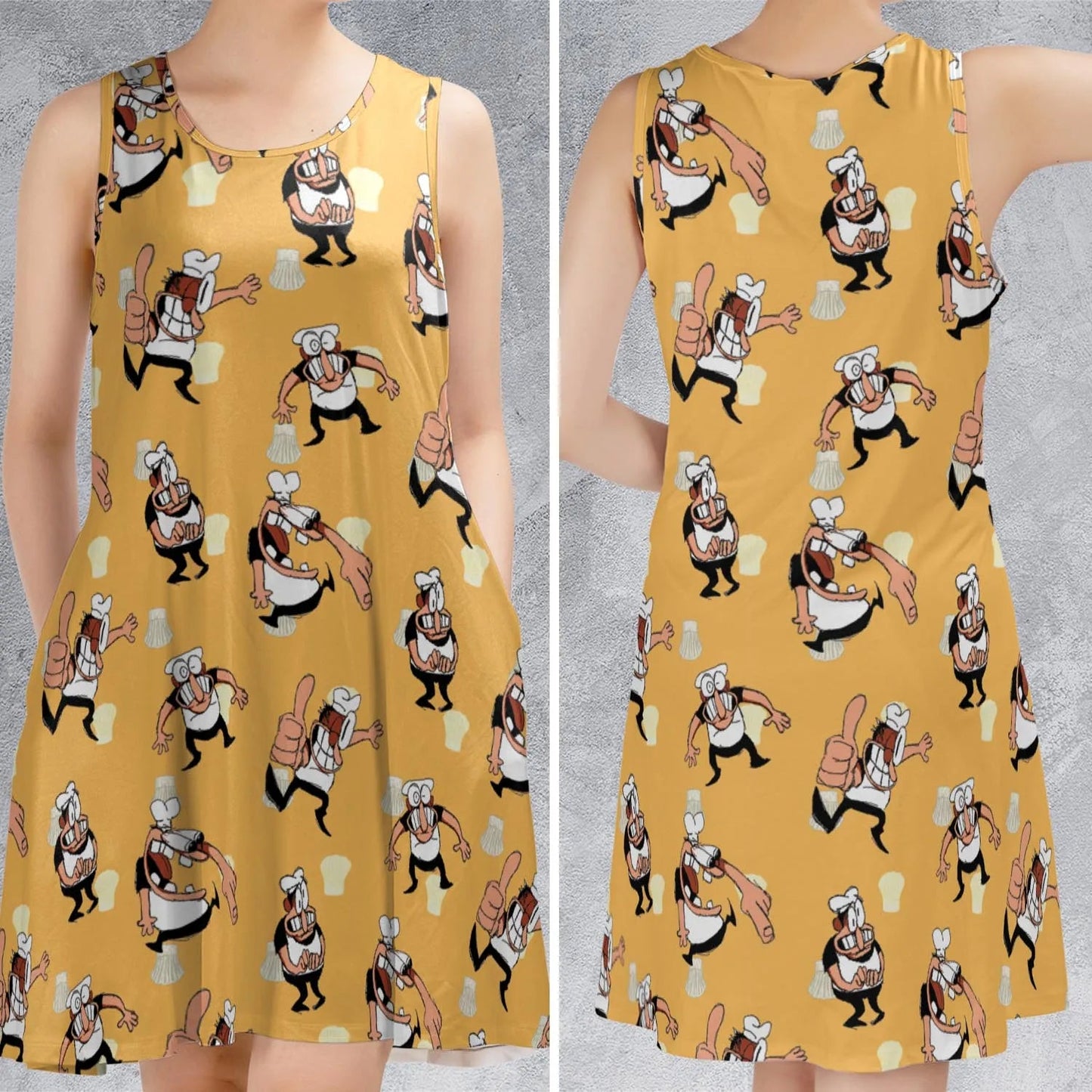 Casual Sleeveless Dress - UDE2WDXL