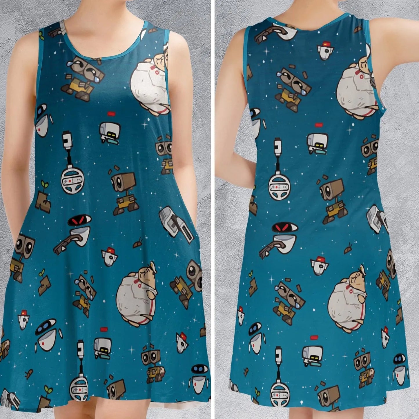 Casual Sleeveless Dress - VTYKX31D