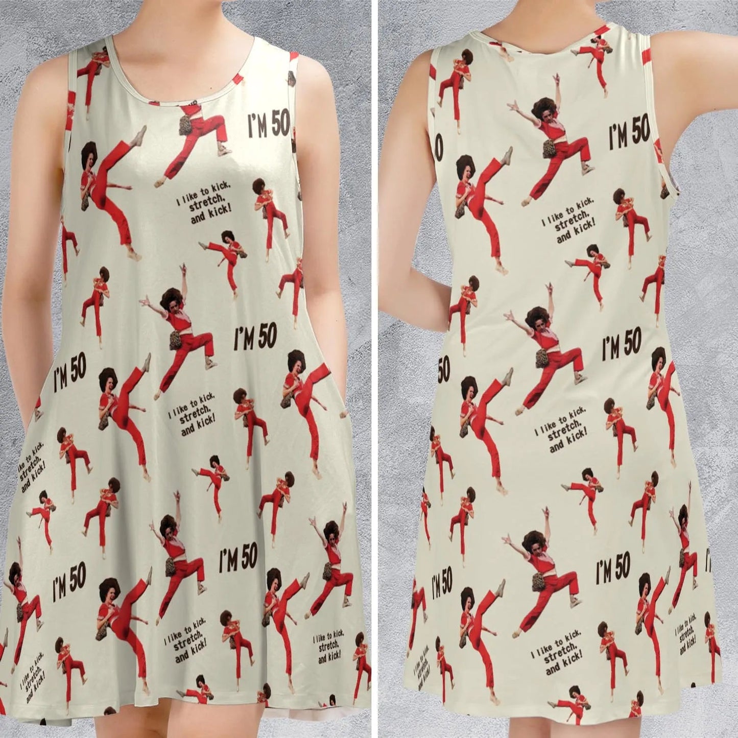 Casual Sleeveless Dress - VDJHYNZJ