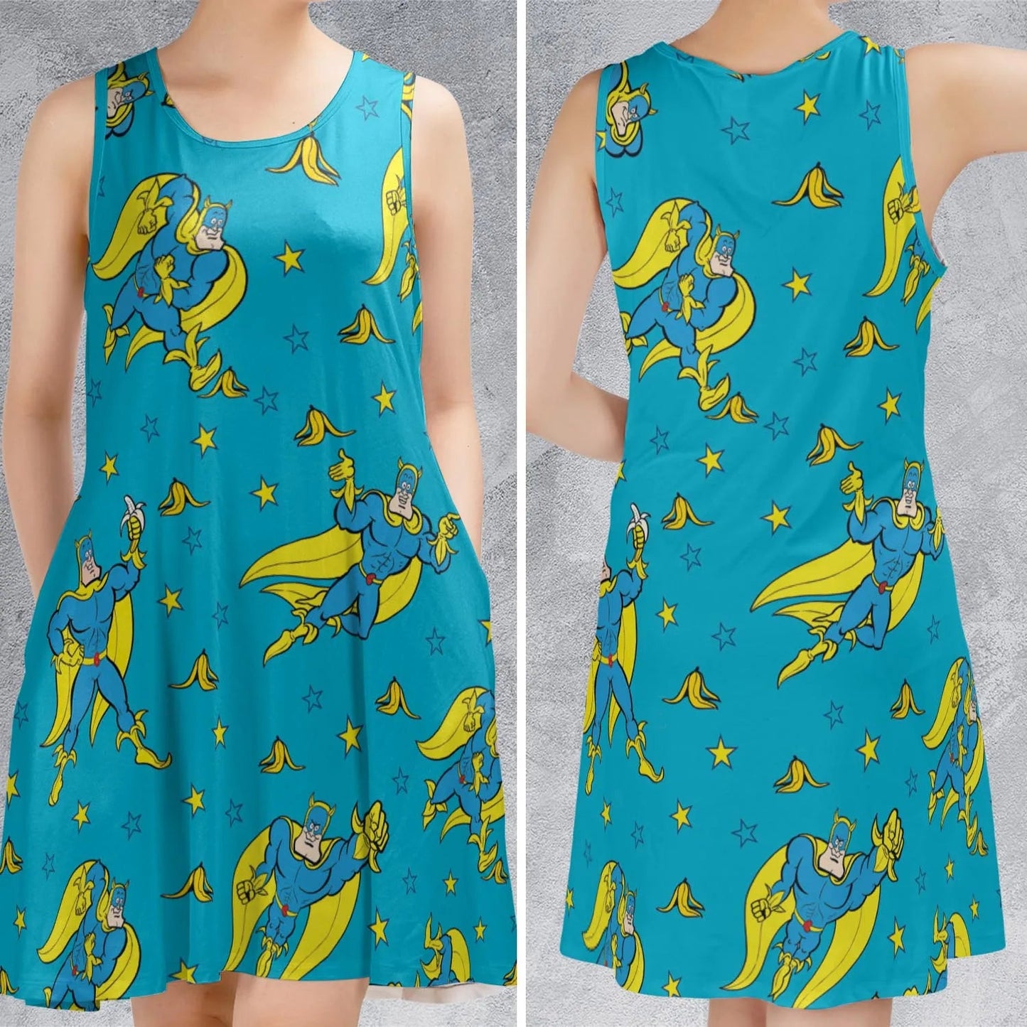 Casual Sleeveless Dress - FSPCZWNB