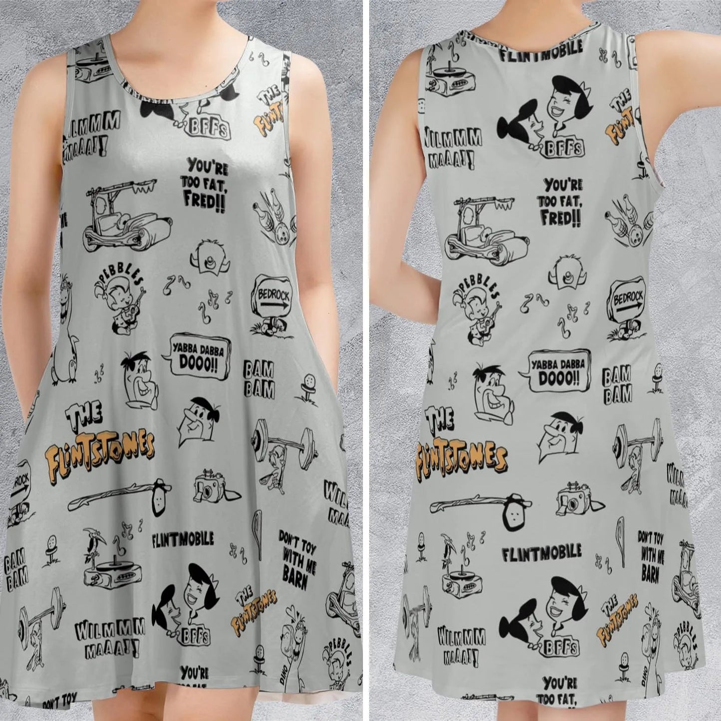 Casual Sleeveless Dress - XUKHEAZ6