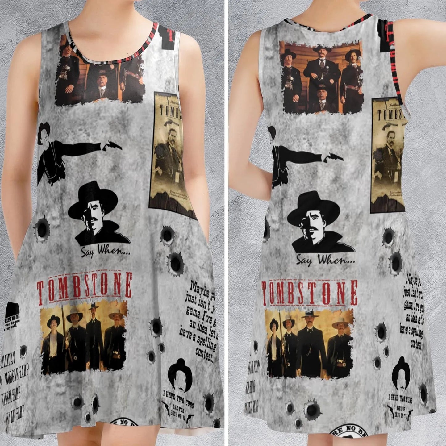 Casual Sleeveless Dress - NQ26UDNX