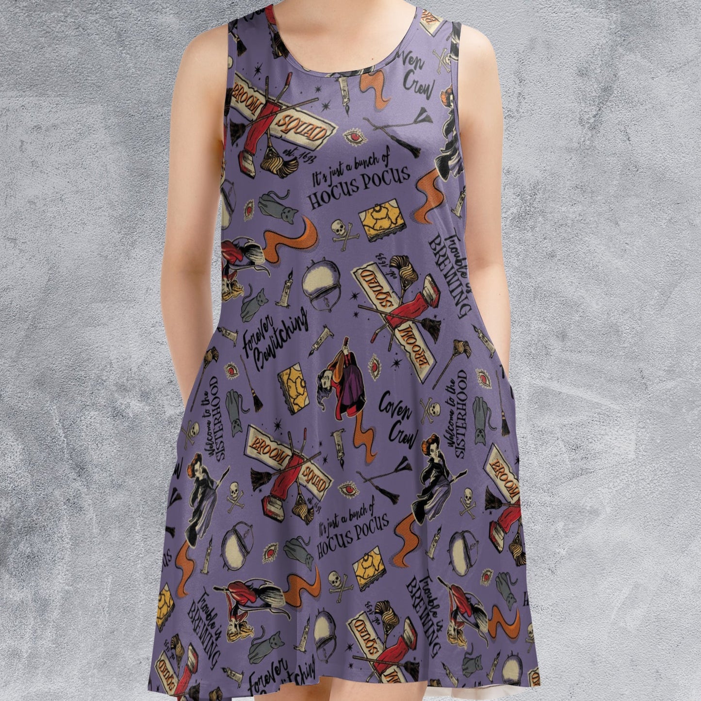 Casual Sleeveless Dress - BHU7KGZ2