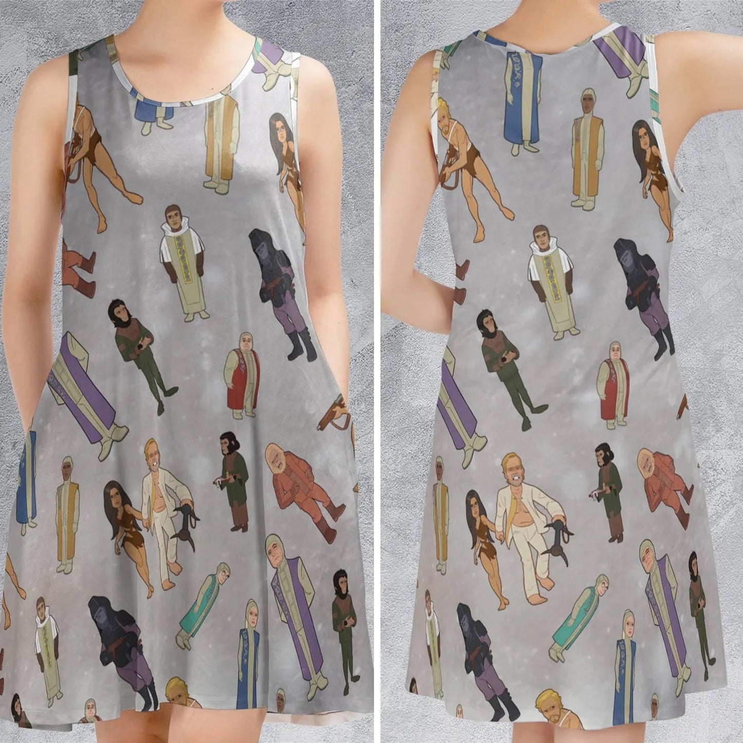 Casual Sleeveless Dress - MW31LSNT