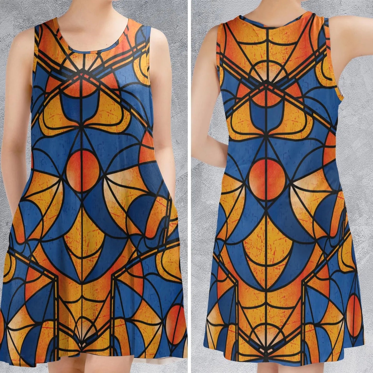 Casual Sleeveless Dress - HFE898MP