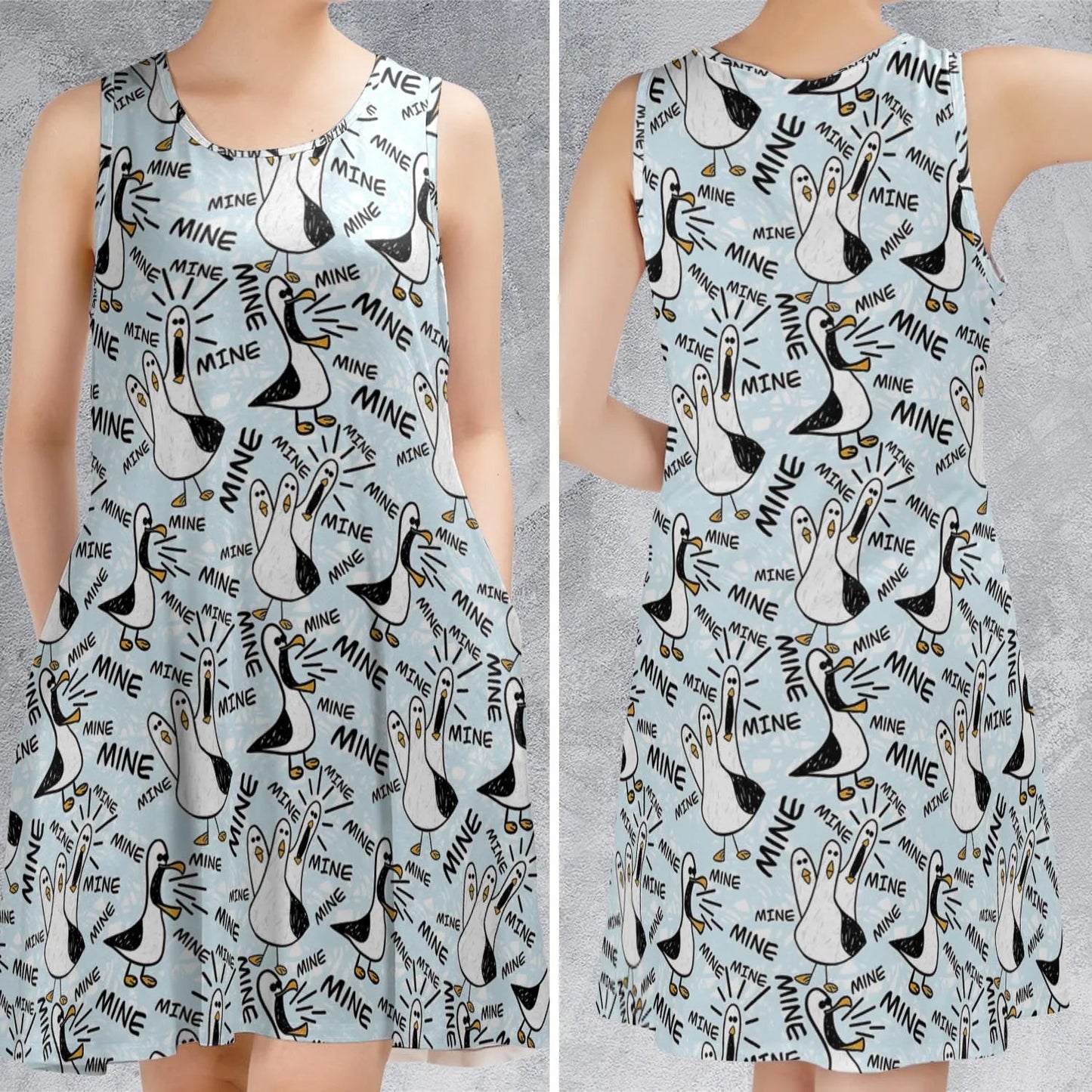 Casual Sleeveless Dress - L3HYZ6LY