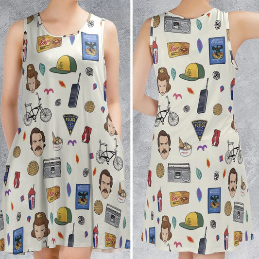 Casual Sleeveless Dress - 8QS7ZN31