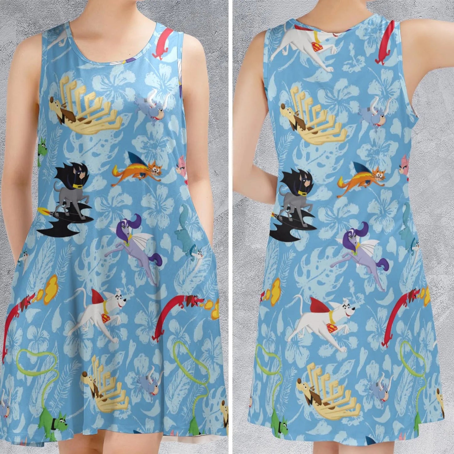 Casual Sleeveless Dress - 346MDLJD