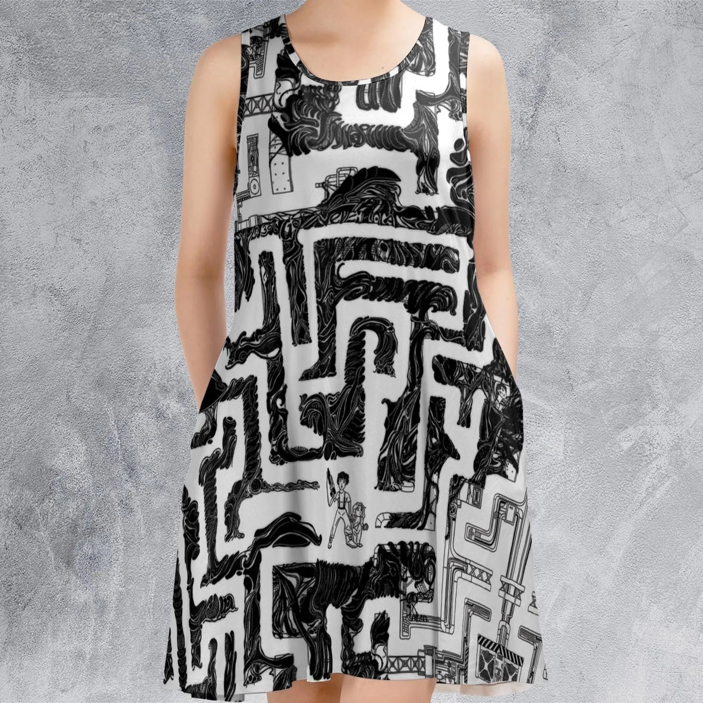 Casual Sleeveless Dress - ZJEBXTYG