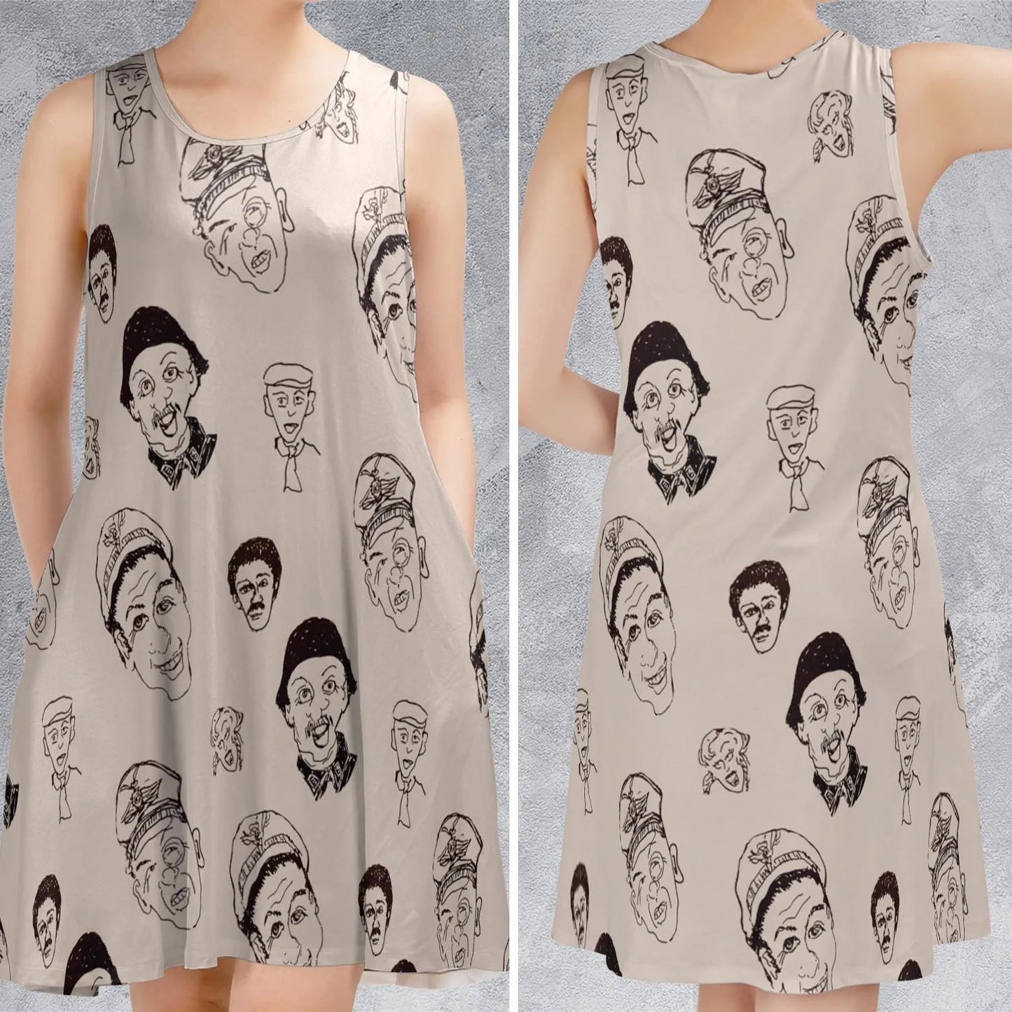 Casual Sleeveless Dress - 9GQ5R33N