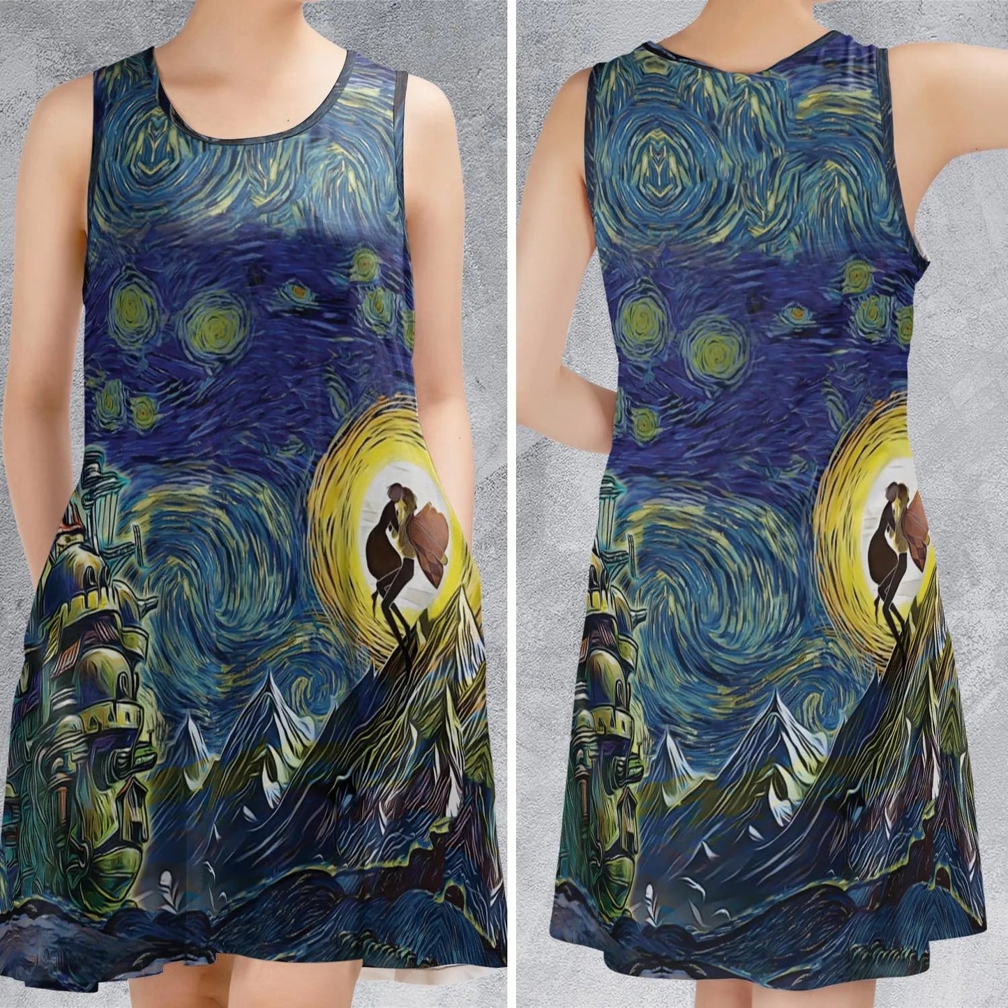 Casual Sleeveless Dress - K8SQZJ7Y