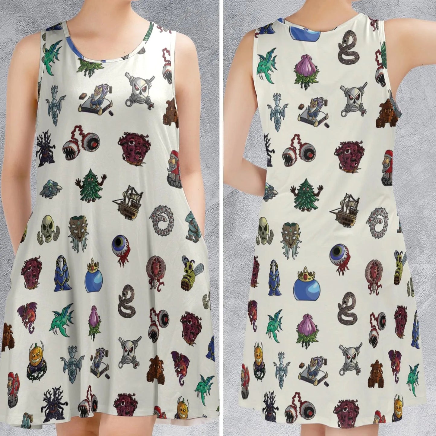 Casual Sleeveless Dress - J4NY7MDL