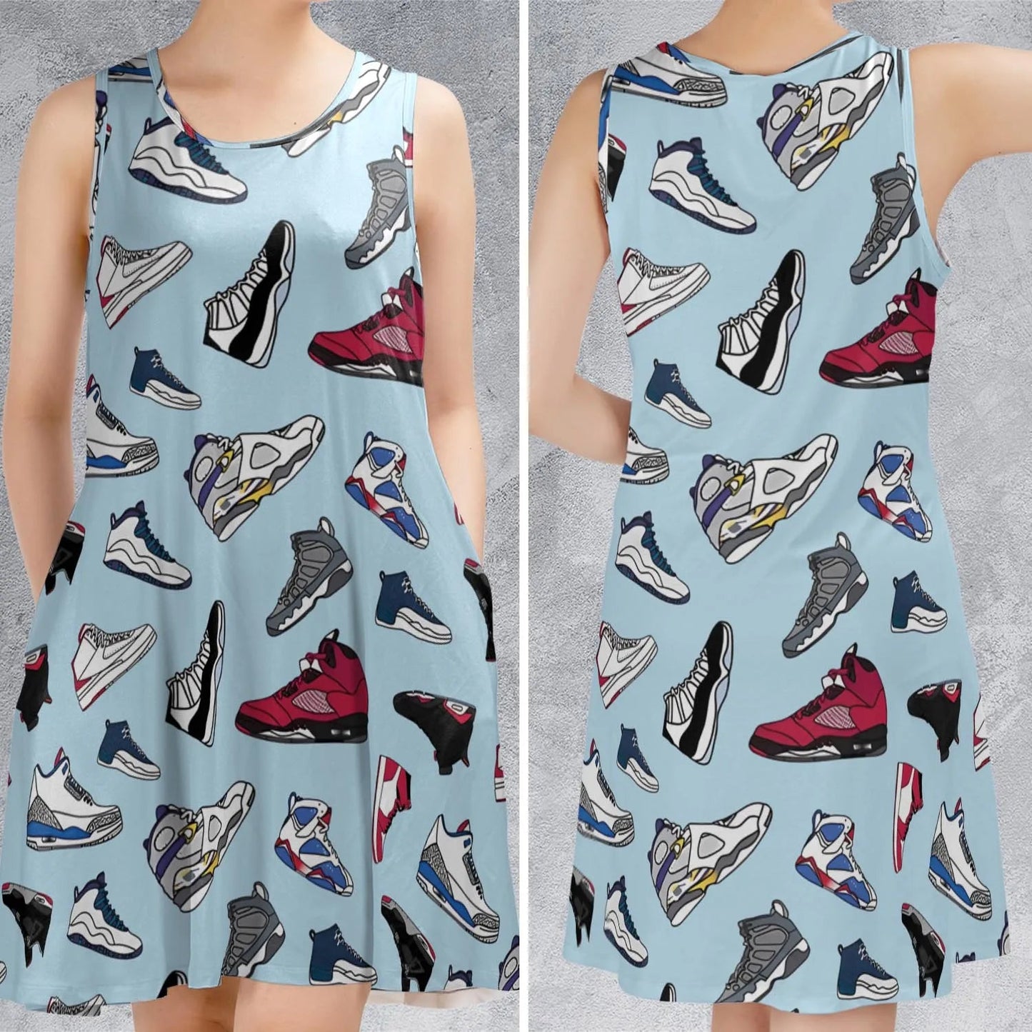 Casual Sleeveless Dress - XBGY59FT